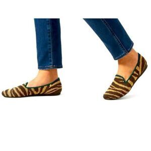 ROTHY'S  The Loafer In Chai Zebra Size 8